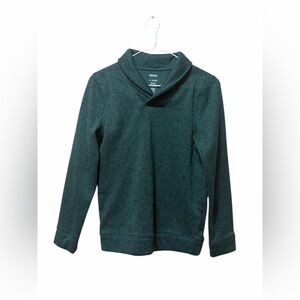 Sonoma Boys L (14/16) Green Mock Neck Long Sleeve Pullover Sweater NWOT